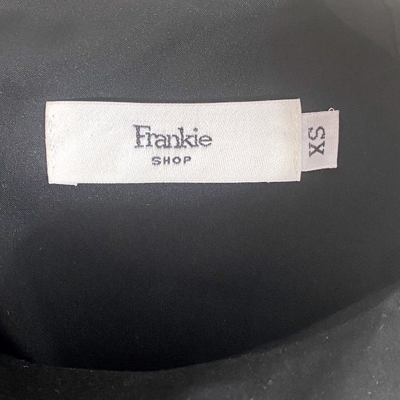 The Frankie Shop LouLou Sleeveless Flouncy Hem Maxi Dress in Black - Picture 6 of 6